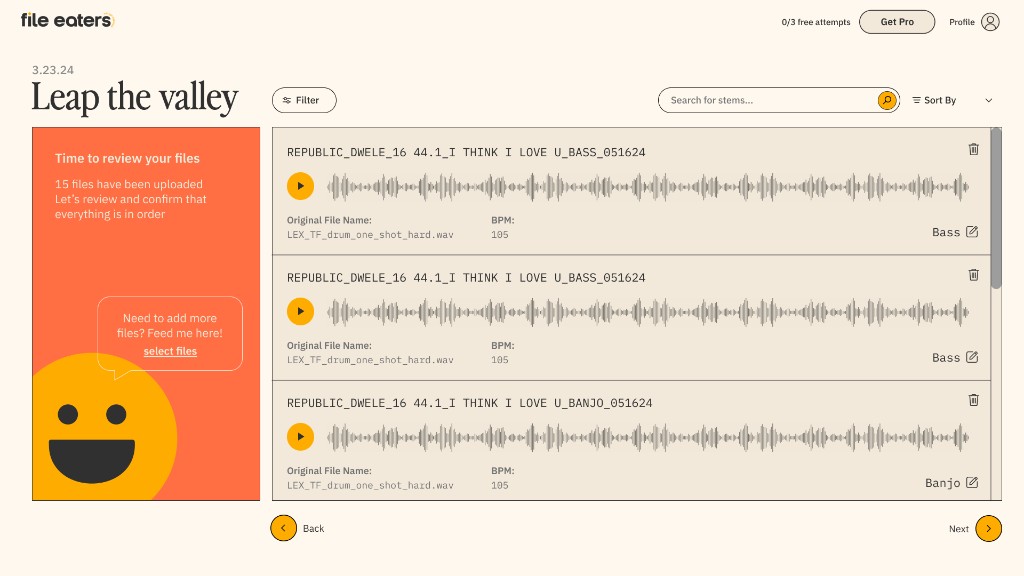 FileEaters — Music Delivery macOS — Livita Software case study — screen 3 of 3